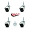 Service Caster 2 Inch Bright Chrome Hooded Grip Neck Ball Casters, 4PK SCC-GN01S20-POS-BC-516-4 - alternate 1